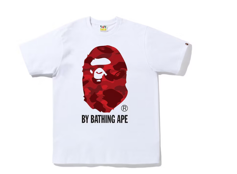 BAPE Color Camo By Bathing Ape Tee (FW22) White Red