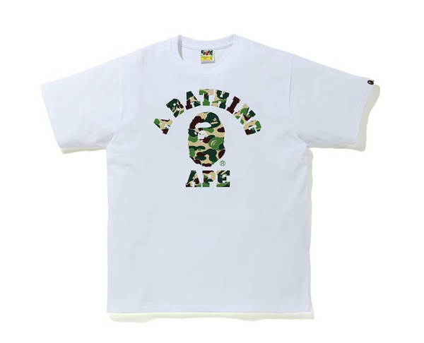 BAPE ABC Camo College Tee (SS21) White/Green