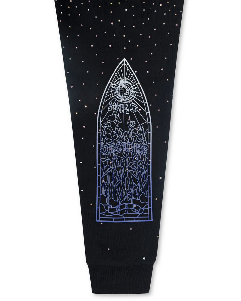 Who Decides War Rhinestone Hooded Pullover Coal