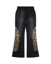 Who Decides War Faded Flame Glass Rhinestone Coal