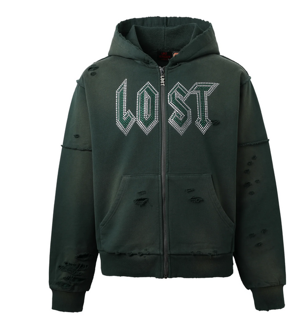 LOST Intricacy Emerald Zip Up Hoodie