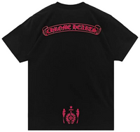 Chrome Hearts Foti Logo Short-Sleeve T-Shirt 'Black/Pink'