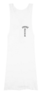 Chrome Hearts White Large Cross Tank Top
