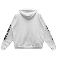 Chrome Hearts Vertical Logo White/Black Zip Up Hoodie