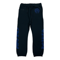 Chrome Hearts Horseshoe Logo Sweatpants Black Blue