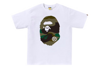 BAPE Giant 1st Camo Big Ape Head TeeWhite/Green