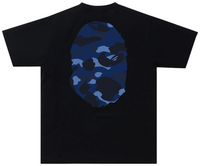 BAPE ABC Camo Big Ape Head Tee Black/Blue
