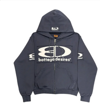 Bottega Desires "Tech" Blue Zip-Up Hoodie