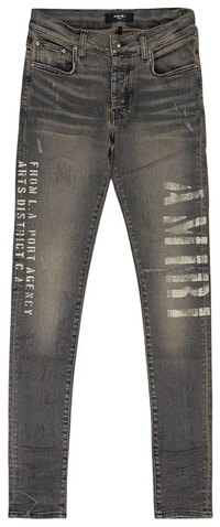 Amiri 'Military Stencil' Grey Jeans