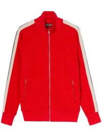 PALM ANGELS Red PA Logo Terry Track Jacket