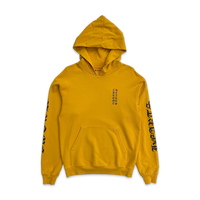 Chrome Hearts Mustard vertical logo Hoodie