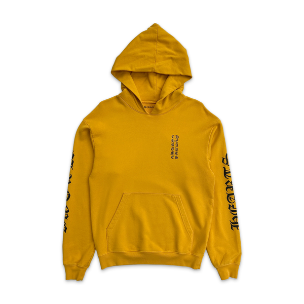 Chrome Hearts Mustard vertical logo Hoodie