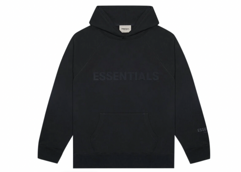 FEAR OF GOD ESSENTIALS 3D Silicon Applique Pullover Hoodie Dark Slate/Stretch Limo/Black
