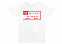 Pop Smoke x Vlone Stop Snitching T-Shirt White/Red