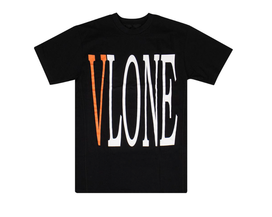 Orange vlone t shirt best sale