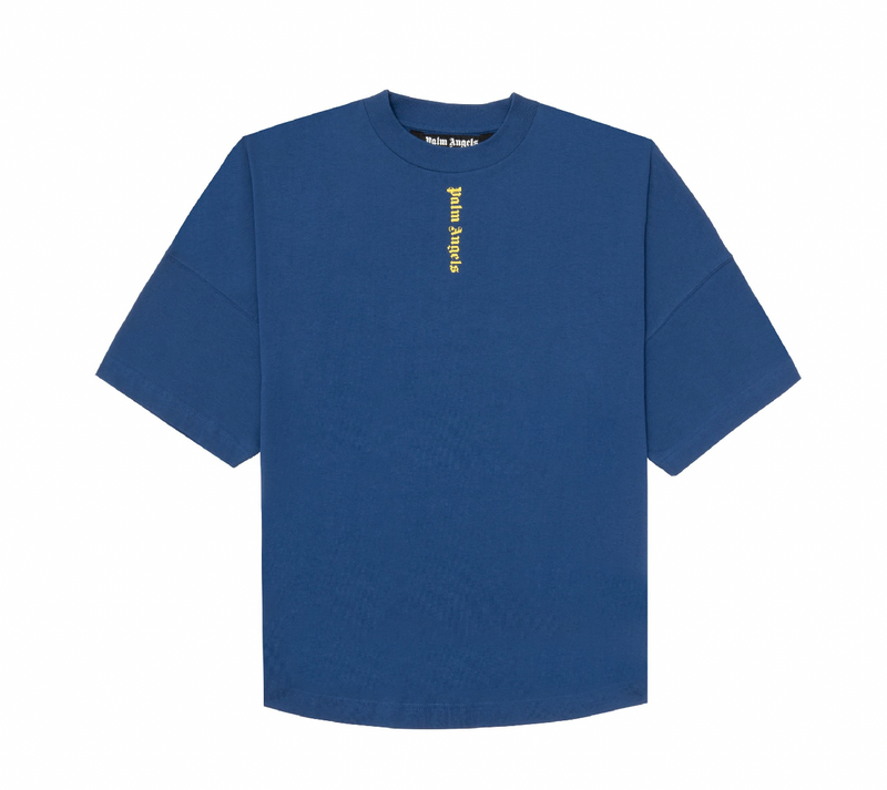 Palm Angels Vertical Logo T-Shirt Blue