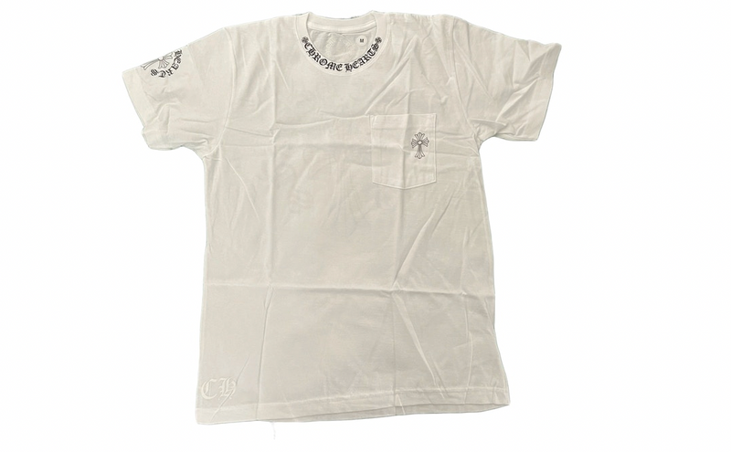 Chrome Hearts Cross Short Sleeve Pocket T-shirt White