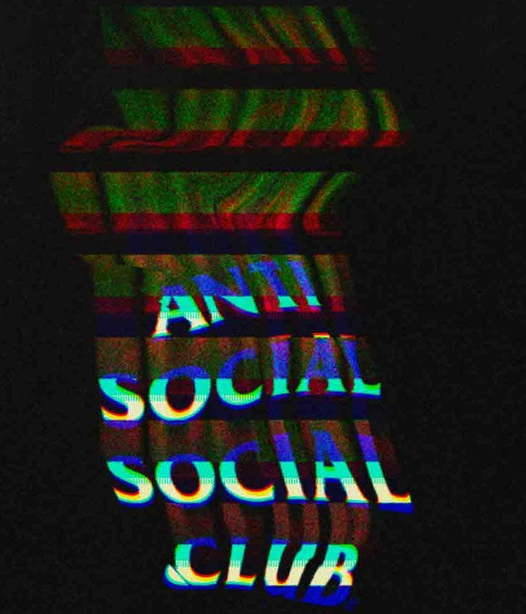 Anti Social Social Club Channel 747 Hoodie Black