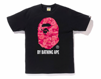 BAPE Fire Camo By Bathing TeeBlack/Pink