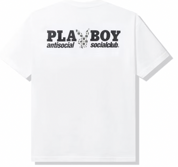 Anti Social Social Club Playboy Checkered T-shirt White