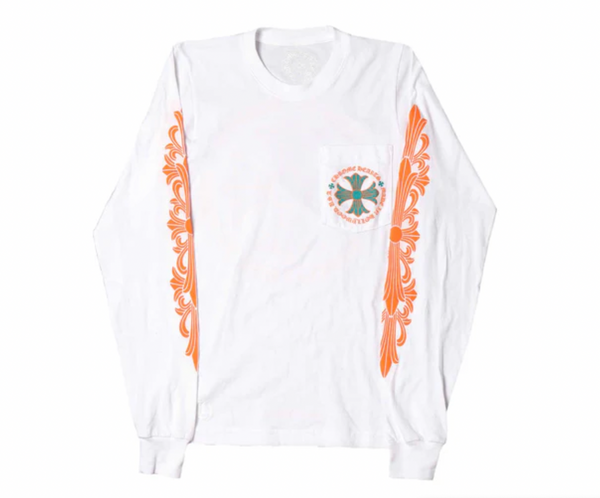 Chrome Hearts Miami Art Basel Exclusive L/S T-shirt White/Green/Orange